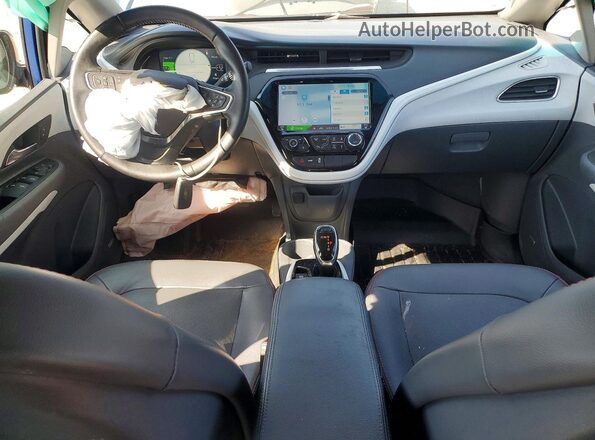 1G1FX6S04H4181381 2017 CHEVROLET BOLT Blue Вид панелі приладів