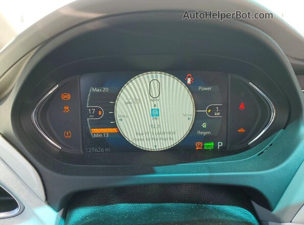 1G1FX6S08H4139716 2017 CHEVROLET BOLT White Սարքավորումների վահանակի տեսք