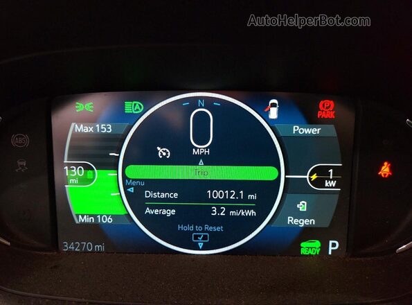 1G1FY6S01M4102983 2021 CHEVROLET BOLT Black Widok zestawu wskaźników