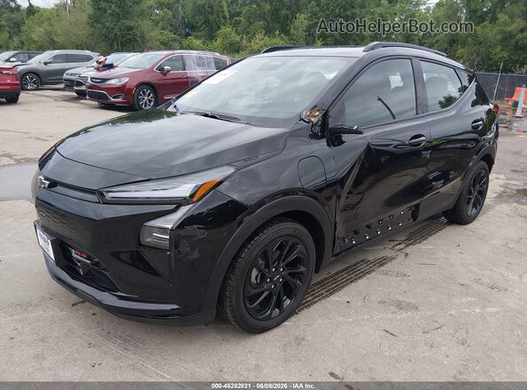 1G1FZ6EV8VF108225 2027 CHEVROLET BOLT Black წინა მარცხენა ხედი სამი მეოთხედიდან
