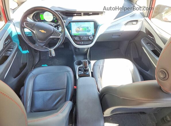 1G1FZ6S02K4113954 2019 CHEVROLET BOLT Красный Вид панели приборов