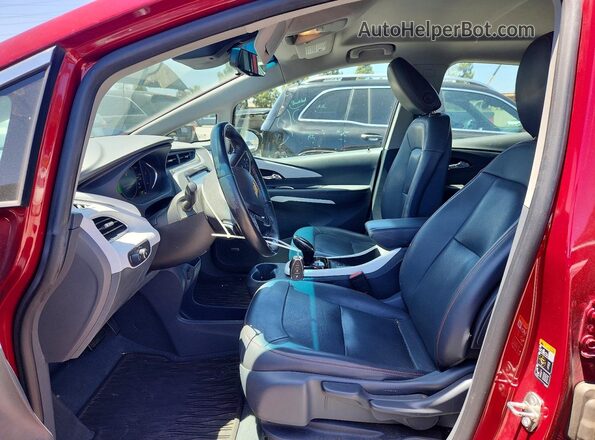 1G1FZ6S06K4122902 2019 CHEVROLET BOLT Red Widok wnętrza z przodu