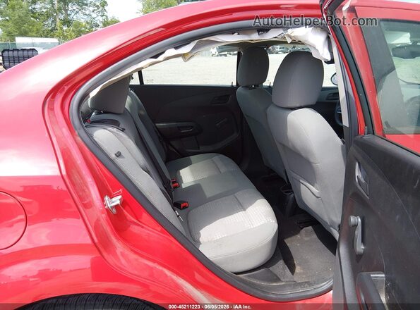 1G1JA5SH6G4177925 2016 CHEVROLET SONIC Red VIN sticker view
