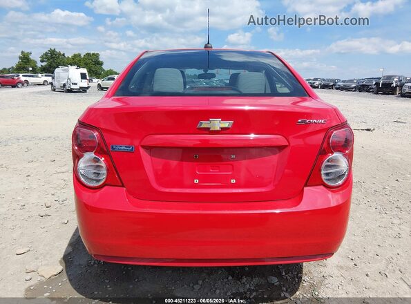 1G1JA5SH6G4177925 2016 CHEVROLET SONIC Red 