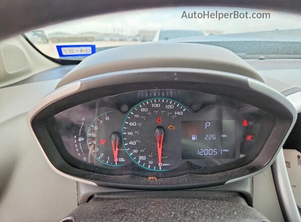 1G1JB5SB4K4136985 2019 CHEVROLET SONIC Gray Вид щитка приладів