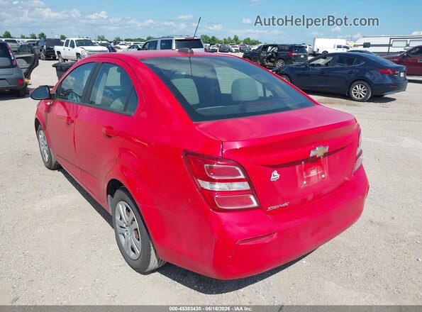 1G1JB5SH1H4142594 2017 CHEVROLET SONIC Red Հետևի ձախ