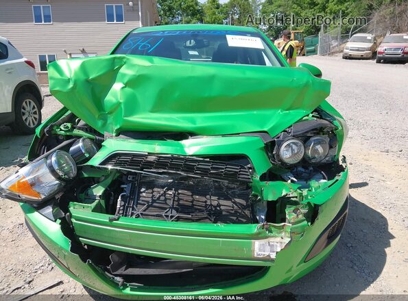 1G1JC5SH0G4122798 2016 CHEVROLET SONIC Зеленый Вид щитка приборов