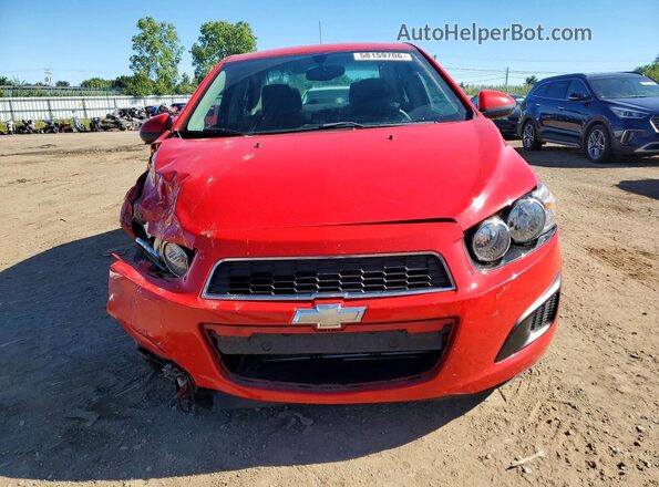 1G1JC5SH6G4117167 2016 CHEVROLET SONIC Red Front view