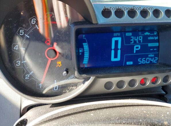 1G1JC5SH6G4117167 2016 CHEVROLET SONIC Red Instrument cluster view