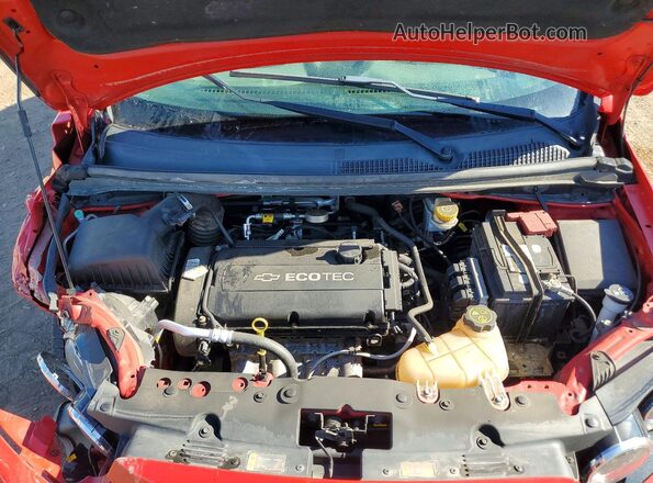1G1JC5SH6G4117167 2016 CHEVROLET SONIC Red Rear interior view