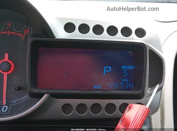 1G1JC5SH8G4183333 2016 CHEVROLET SONIC Silver Vista de los asientos traseros