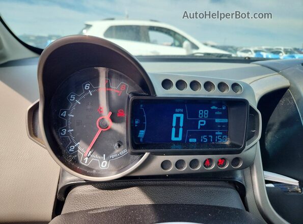 1G1JC5SH9G4179422 2016 CHEVROLET SONIC Gray ხელსაწყოთა პანელის ხედი