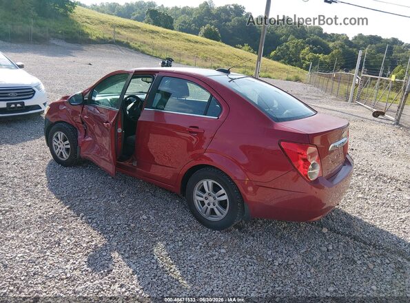 1G1JC5SHXG4166694 2016 CHEVROLET SONIC Red Rear left