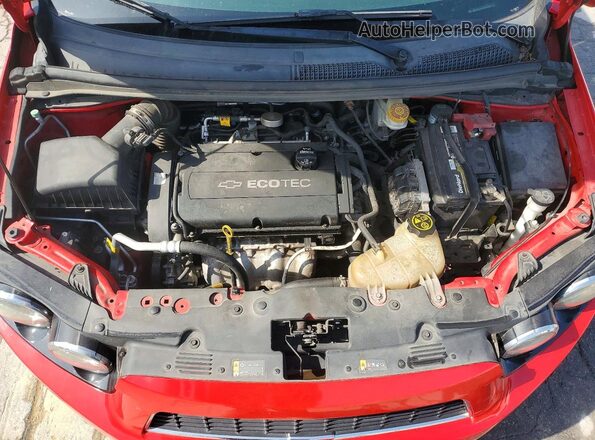 1G1JC6SH2G4148356 2016 CHEVROLET SONIC Red უკანა სალონის ხედი