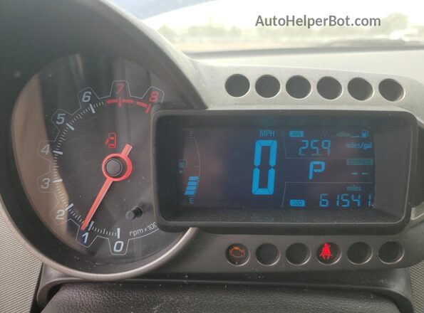 1G1JC6SH8G4126538 2016 CHEVROLET SONIC Blue Widok zestawu wskaźników
