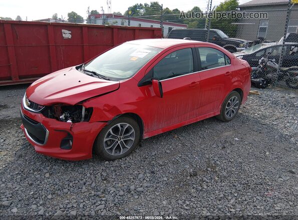 1G1JD5SB9H4101877 2017 CHEVROLET SONIC Red წინა მარცხენა ხედი სამი მეოთხედიდან
