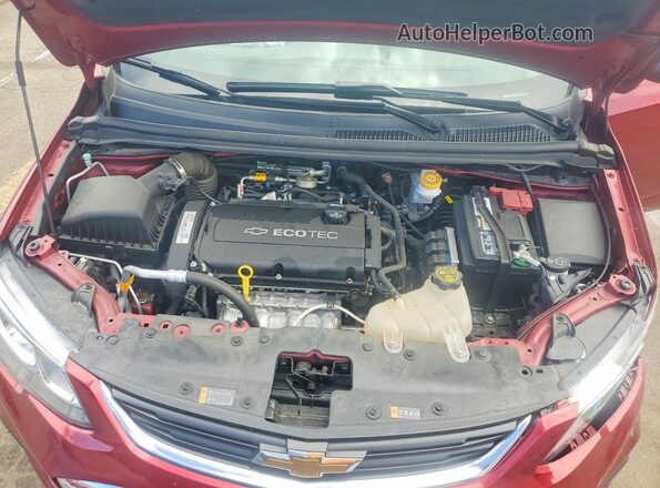 1G1JD5SH2H4143022 2017 CHEVROLET SONIC Red Սալոնի հետևի տեսք