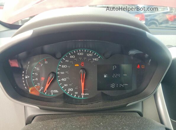1G1JD5SH2H4143022 2017 CHEVROLET SONIC Red Սարքավորումների վահանակի տեսք