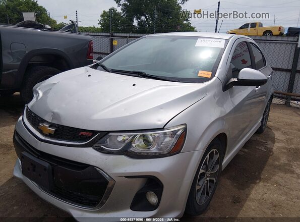 1G1JD5SH2H4164419 2017 CHEVROLET SONIC Silver წინა მარცხენა ხედი სამი მეოთხედიდან
