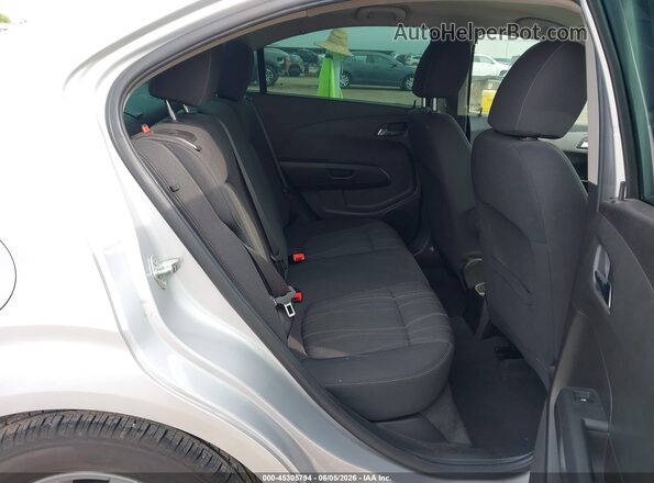 1G1JD5SH7H4163606 2017 CHEVROLET SONIC Silver VIN კოდის სტიკერის ხედი