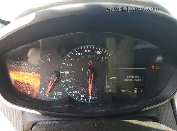 1G1JD5SH9J4100349 2018 CHEVROLET SONIC Синий Вид щитка приборов