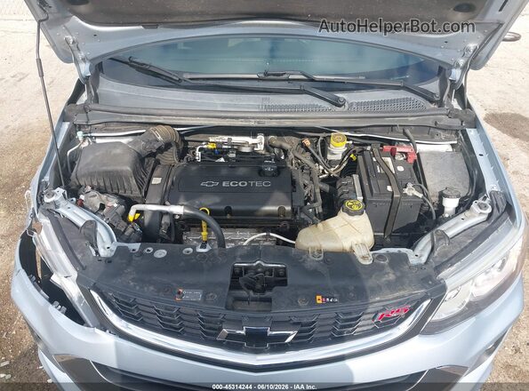 1G1JD5SHXJ4133778 2018 CHEVROLET SONIC Silver Widok z tyłu