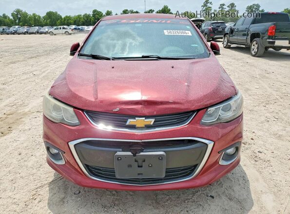 1G1JF5SB5H4117889 2017 CHEVROLET SONIC Red Դիմացի տեսք