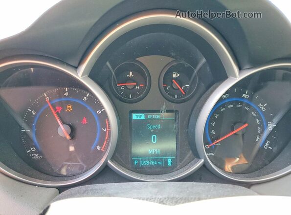 1G1PC5SG0G7202425 2016 CHEVROLET CRUZE Black Vista del cuadro de instrumentos