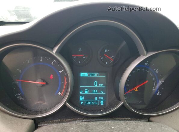 1G1PC5SH1G7113472 2016 CHEVROLET CRUZE White ხელსაწყოთა პანელის ხედი