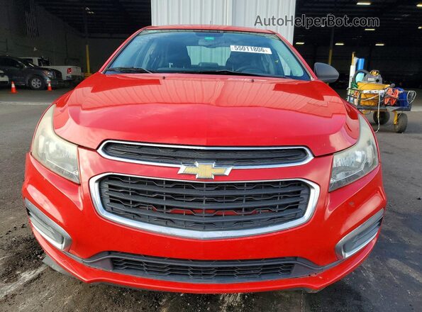 1G1PC5SH6G7150405 2016 CHEVROLET CRUZE Red წინა ხედი