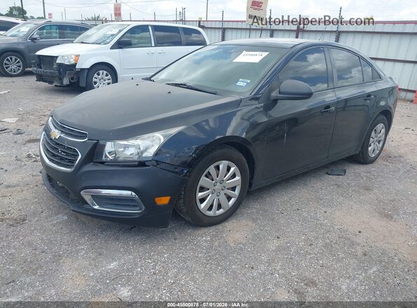 1G1PC5SHXG7201467 2016 CHEVROLET CRUZE Black წინა მარცხენა ხედი სამი მეოთხედიდან