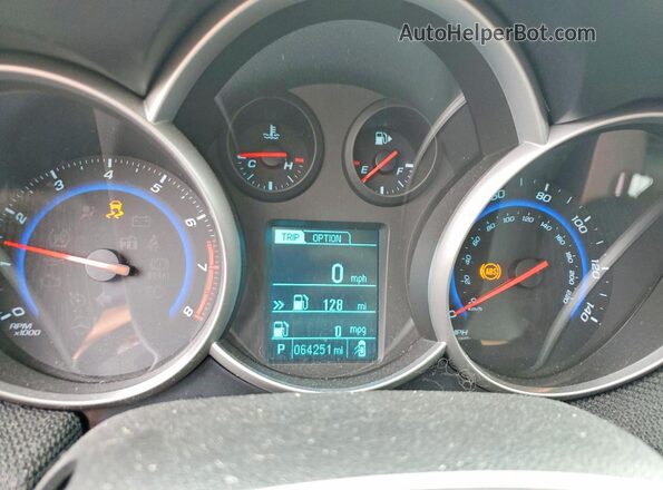 1G1PE5SB3G7105136 2016 CHEVROLET CRUZE Silver ხელსაწყოთა პანელის ხედი