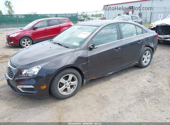 1G1PE5SBXG7189925 2016 CHEVROLET CRUZE Gray წინა მარცხენა ხედი სამი მეოთხედიდან
