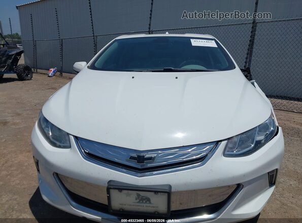 1G1RC6S52JU129192 2018 CHEVROLET VOLT White ხელსაწყოთა პანელის ხედი