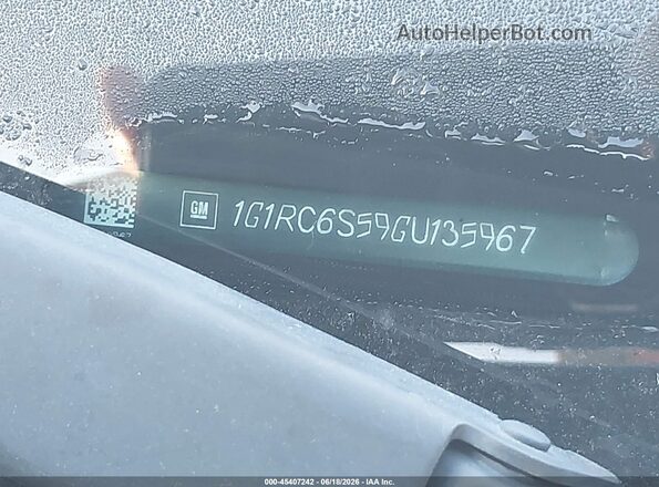 1G1RC6S59GU135967 2016 CHEVROLET VOLT Серый Вид щитка приборов