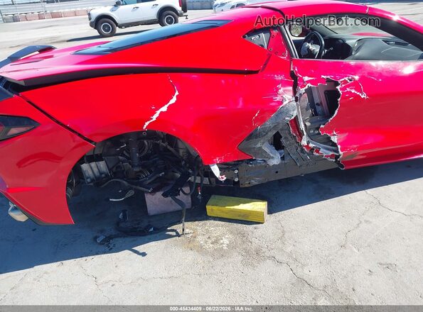 1G1Y62D42L5116522 2020 CHEVROLET CORVETTE Red Вид спереду