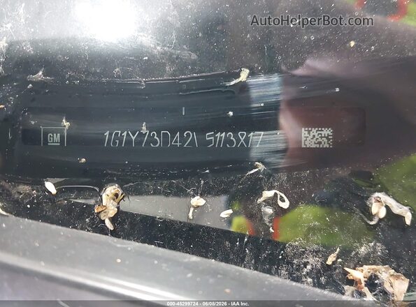 1G1Y73D42L5113817 2020 CHEVROLET CORVETTE Оранжевый Вид подкапотного пространства