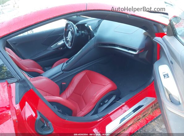 1G1YA2D40P5135543 2023 CHEVROLET CORVETTE Red Вид салону спереду