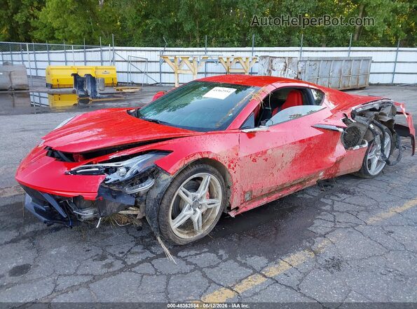 1G1YA2D40P5135543 2023 CHEVROLET CORVETTE Red Передня ліва чверть