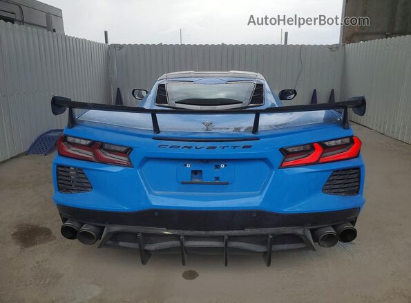 1G1YA2D41N5109109 2022 CHEVROLET CORVETTE Blue Вид ззаду