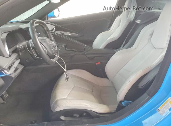 1G1YA2D41N5109109 2022 CHEVROLET CORVETTE Blue Вид салону спереду