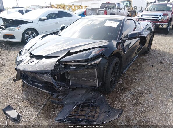 1G1YA2D43M5102144 2021 CHEVROLET CORVETTE Black წინა მარცხენა ხედი სამი მეოთხედიდან