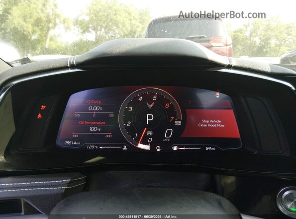 1G1YA2D43M5102144 2021 CHEVROLET CORVETTE Black უკანა სავარძლების ხედი