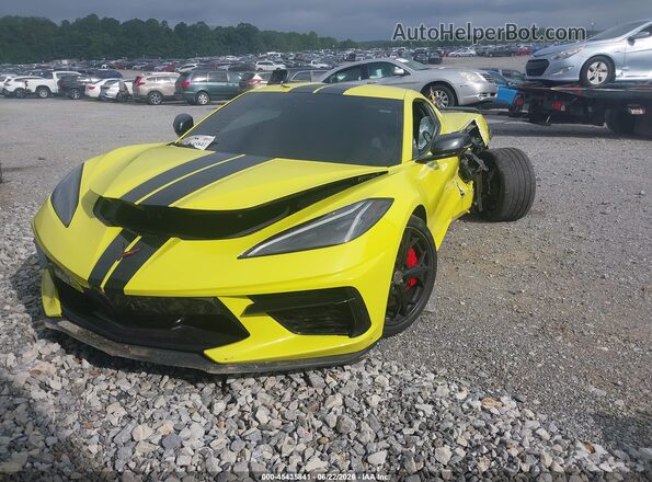 1G1YA2D46P5121419 2023 CHEVROLET CORVETTE Yellow წინა მარცხენა ხედი სამი მეოთხედიდან