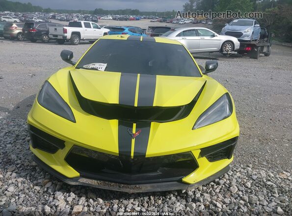 1G1YA2D46P5121419 2023 CHEVROLET CORVETTE Yellow წინა პანელის ხედი