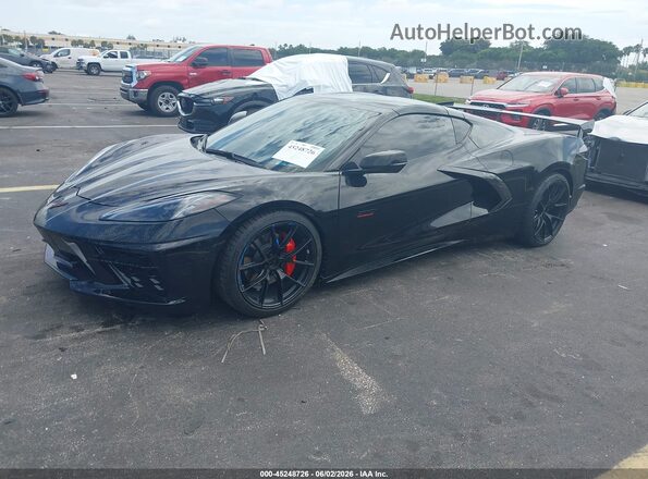 1G1YA2D49P5128526 2023 CHEVROLET CORVETTE Black Vista tres cuartos delantera izquierda