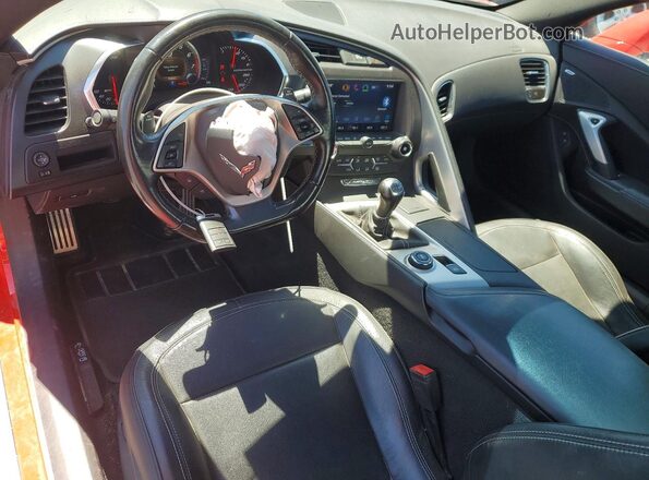 1G1YA2D71K5119063 2019 CHEVROLET CORVETTE Red Widok deski rozdzielczej