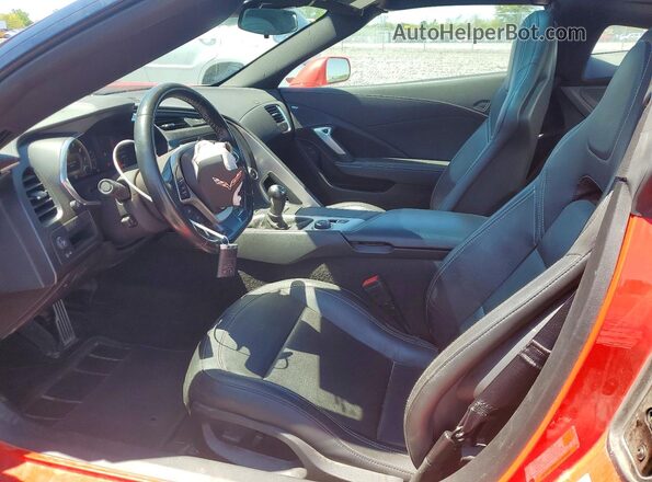 1G1YA2D71K5119063 2019 CHEVROLET CORVETTE Red Widok wnętrza z przodu