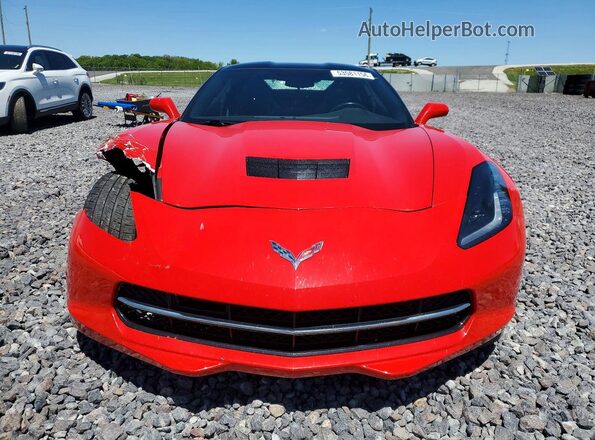 1G1YA2D71K5119063 2019 CHEVROLET CORVETTE Red Widok z przodu
