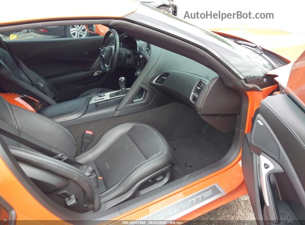 1G1YA2D76K5100105 2019 CHEVROLET CORVETTE Orange წინა სალონის ხედი